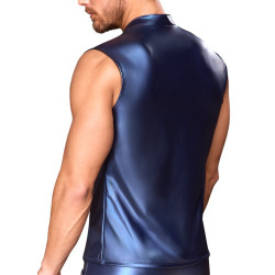 NEK Veste avec zip Top Eclino Bleu métallisé